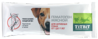 Лакомство для собак TiTBiT Гематоген мясной для активных собак / 22511 (1шт) - 
