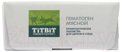 Лакомство для собак TiTBiT Гематоген мясной для активных собак / 22511 (1шт)