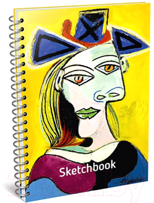 Скетчбук Попурри Пикассо. Голова женщины в голубой шляпе