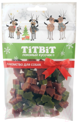 Лакомство для собак TiTBiT Новогодняя коллекция. Жевательный снек / 23037 (100г)
