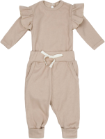 Комплект одежды для малышей Amarobaby Fashion / AB-OD21-FS2/03-56 (бежевый, р. 56) - 