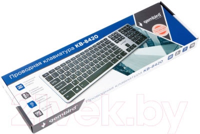 Клавиатура Gembird KB-8420 (серый)