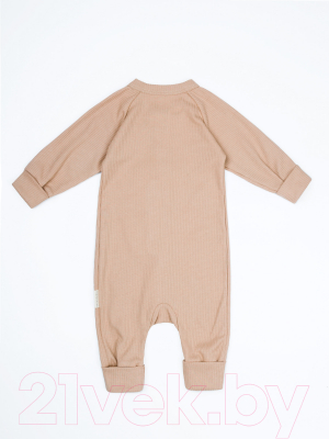 Комбинезон для малышей Amarobaby Fashion / AB-OD21-FS5/03-56 (бежевый, р. 56)