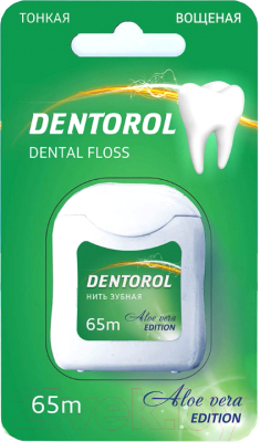 Зубная нить Dentorol Алоэ Вера (65м)