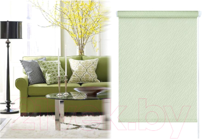 Рулонная штора LEGRAND Бриз 120x175 / 58 068 802 (салатовый)