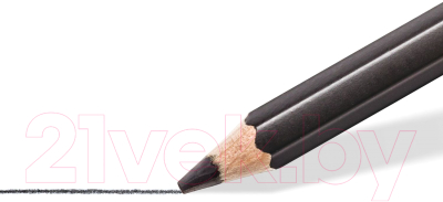 Цветной карандаш Staedtler Марс Люмограф / 100В-4В (черный)