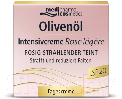 Крем для лица Medipharma Cosmetics Olivenol интенсив Роза дневной легкий LSF20 (50мл)