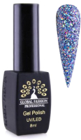Гель-лак для ногтей Global Fashion Diamond Ball 004 (8мл) - 