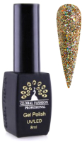 Гель-лак для ногтей Global Fashion Diamond Ball 002 (8мл) - 