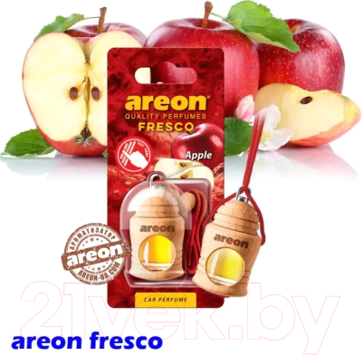 Ароматизатор автомобильный Areon Fresco Apple / ARE-FRTN11