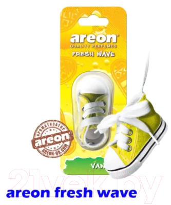 Ароматизатор автомобильный Areon Fresh Wave Vanilla / ARE-FW03