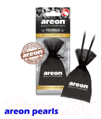Ароматизатор автомобильный Areon Pearls Black Crystal / ARE-ABP01