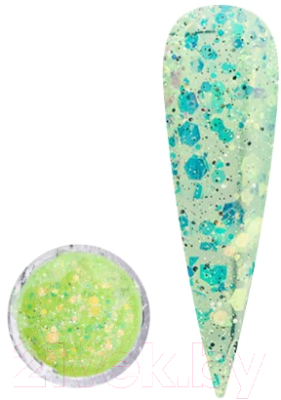 Гель-лак для ногтей Global Fashion Diamond Painting Glitter Gel 05 (5г)