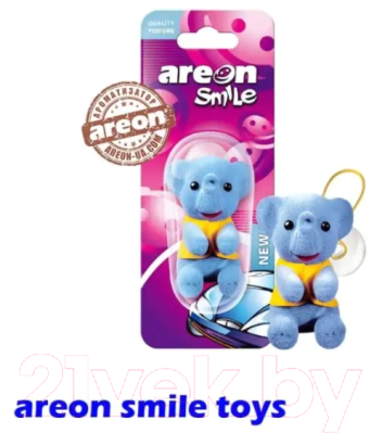 Ароматизатор автомобильный Areon Smile Blister Toy New Car / ARE-ASB02