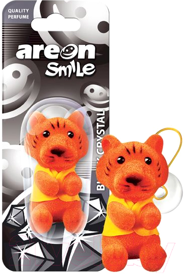 Ароматизатор автомобильный Areon Smile Blister Toy Black Crystal / ARE-ASB03