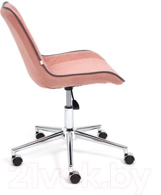 Кресло офисное Tetchair Style флок (розовый)