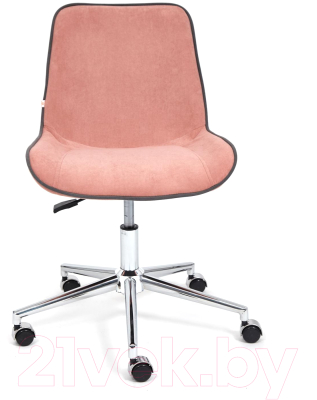 Кресло офисное Tetchair Style флок (розовый)