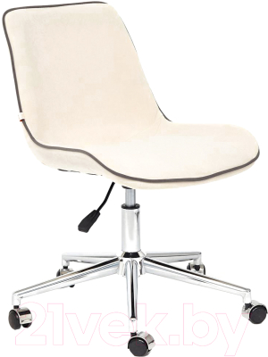 Кресло офисное Tetchair Style флок (молочный)