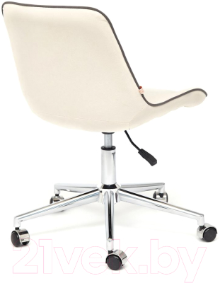 Кресло офисное Tetchair Style флок (молочный)