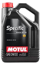 

Моторное масло Motul, Specific 504.00 507.00 0W30 / 107050