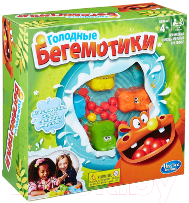 

Настольная игра Hasbro, Голодные бегемотики / 98936E76