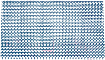 Ковровая дорожка Ковропласт Волна (100x1000, синий)