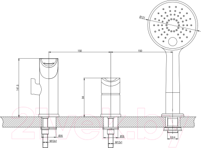 Смеситель Gross Aqua Space 1209288С