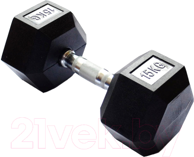 

Гантель Original FitTools, Черный, FT-HEX-15T