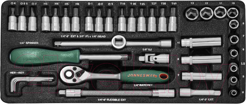 Набор головок слесарных Jonnesway S04H2141S
