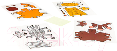 Изображение товара Набор для творчества Bondibon 3D модели из бумаги животные / ВВ1842