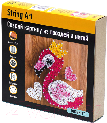 

Набор для творчества "изонить" String Art, Фламинго SAC003