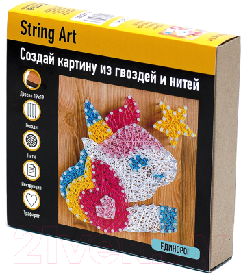 

Набор для творчества "изонить" String Art, Единорог SAC005