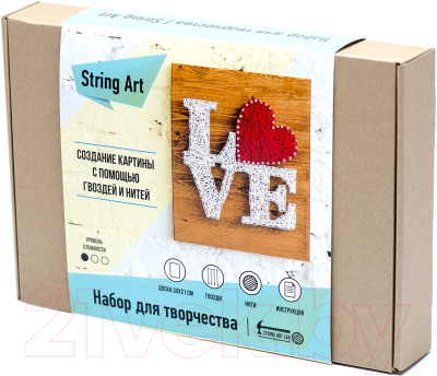 

Набор для творчества "изонить" String Art, Love A4005