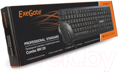 Клавиатура+мышь ExeGate Professional Standard Combo MK120 / EX286204RUS (Black)