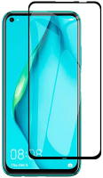 Защитное стекло для телефона Case Full Glue для Huawei P40 Lite/Nova 6SE (глянец черный) - 