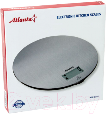 Кухонные весы Atlanta АТН-6192 (серебристый)