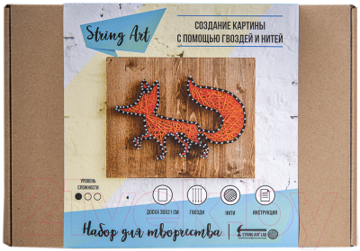 

Набор для творчества "изонить" String Art, Лиса A4002