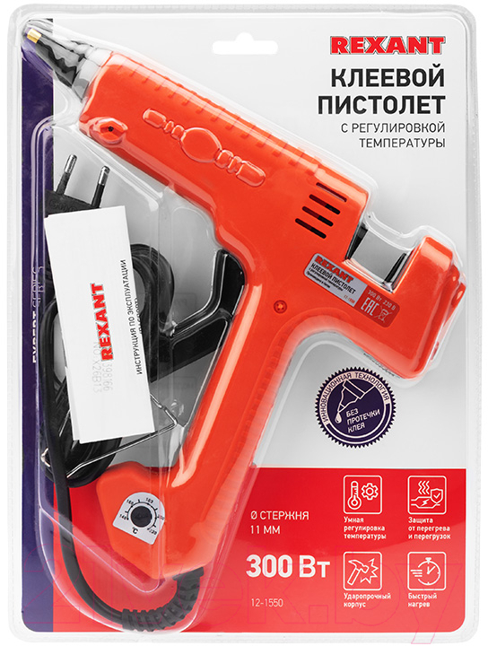 Клеевой пистолет Rexant 12-1550