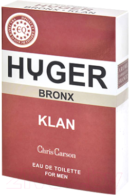 Туалетная вода Positive Parfum Hyger Bronx Klan (90мл)