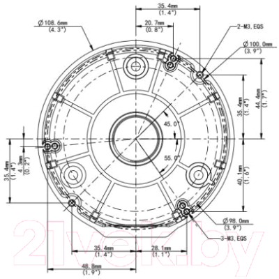 Монтажная коробка Uniview TR-JB03-G-IN