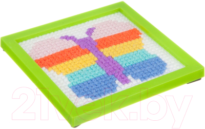 Набор для вышивания Bondibon Бабочка на пластиковой канве / ВВ1641