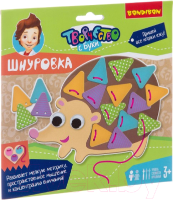 

Развивающий игровой набор Bondibon, Шнуровка / ВВ2635