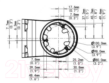 Кронштейн для камер видеонаблюдения Uniview TR-WM03-D-IN