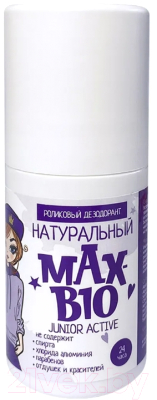 Дезодорант шариковый Max-Bio Junior active подростковый (50мл)