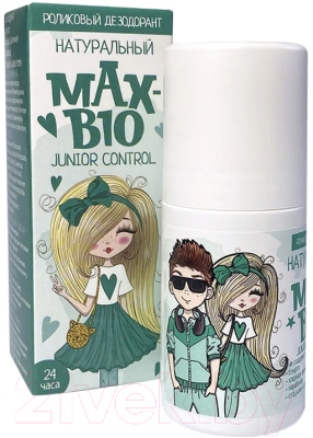 Дезодорант шариковый Max-Bio Junior control подростковый (50мл)