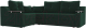 Диван угловой Лига Диванов Кронос 270 левый (велюр зеленый) - 