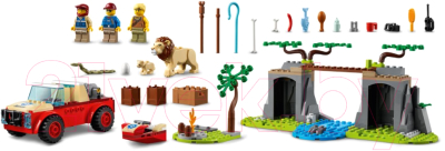 Конструктор Lego City Спасательный внедорожник для зверей 60301