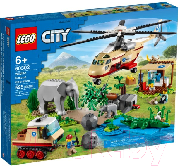 Конструктор Lego City Операция по спасению зверей 60302