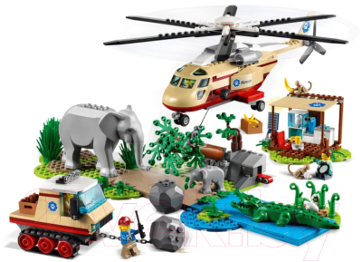 Конструктор Lego City Операция по спасению зверей 60302