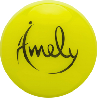 Мяч для художественной гимнастики Amely AGB-301 (19см, желтый) - 